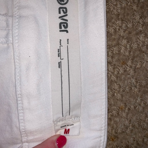 White denim pencil skirt - Picture 3 of 3